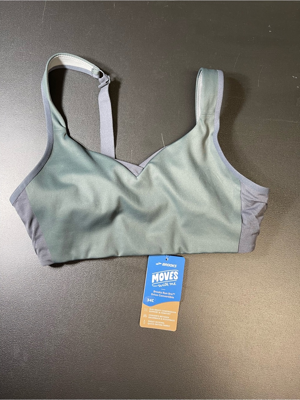 Brooks Women's asphalt Supportive sports bra